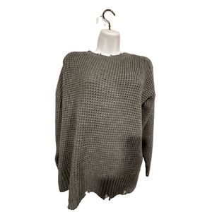 Zenana small distressed sweater NWT